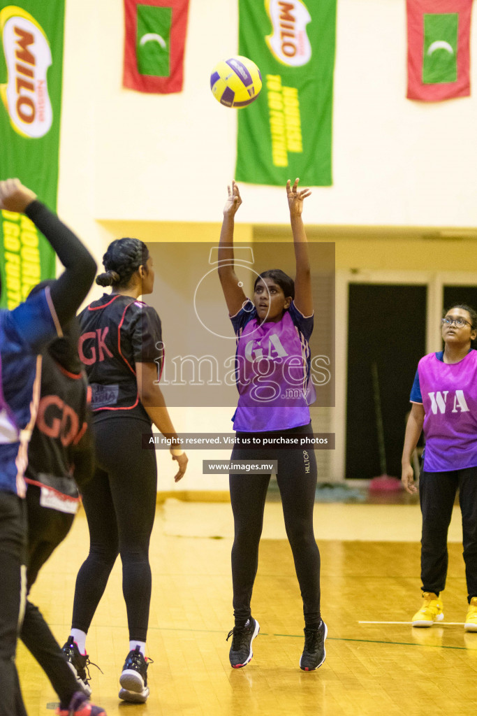 Kulhudhuffushi Youth & R.C vs Shining Star Sports Club in the Semi Finals of Milo National Netball Tournament 2021 held on 3 December 2021 in Male', Maldives, photos by Maanish