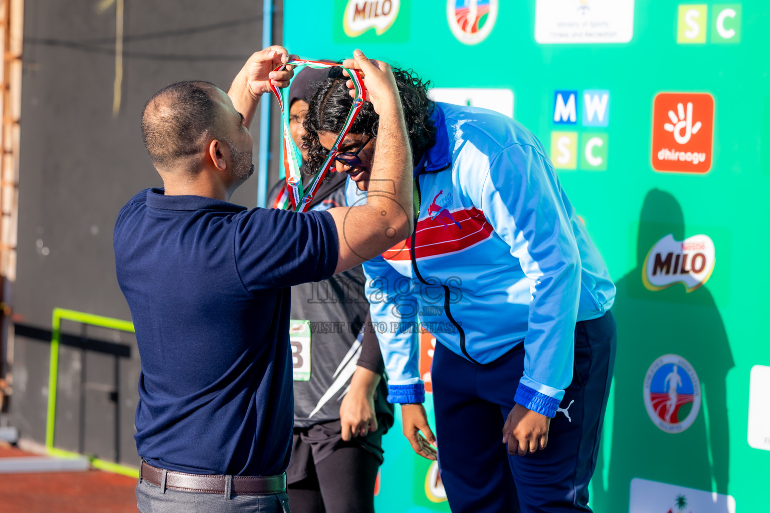 Day 1 of 12th Milo Association Championships was held in Ekuveni Track at Male', Maldives on Thursday, 24th April 2025. Photos: Nausham Waheed / images.mv