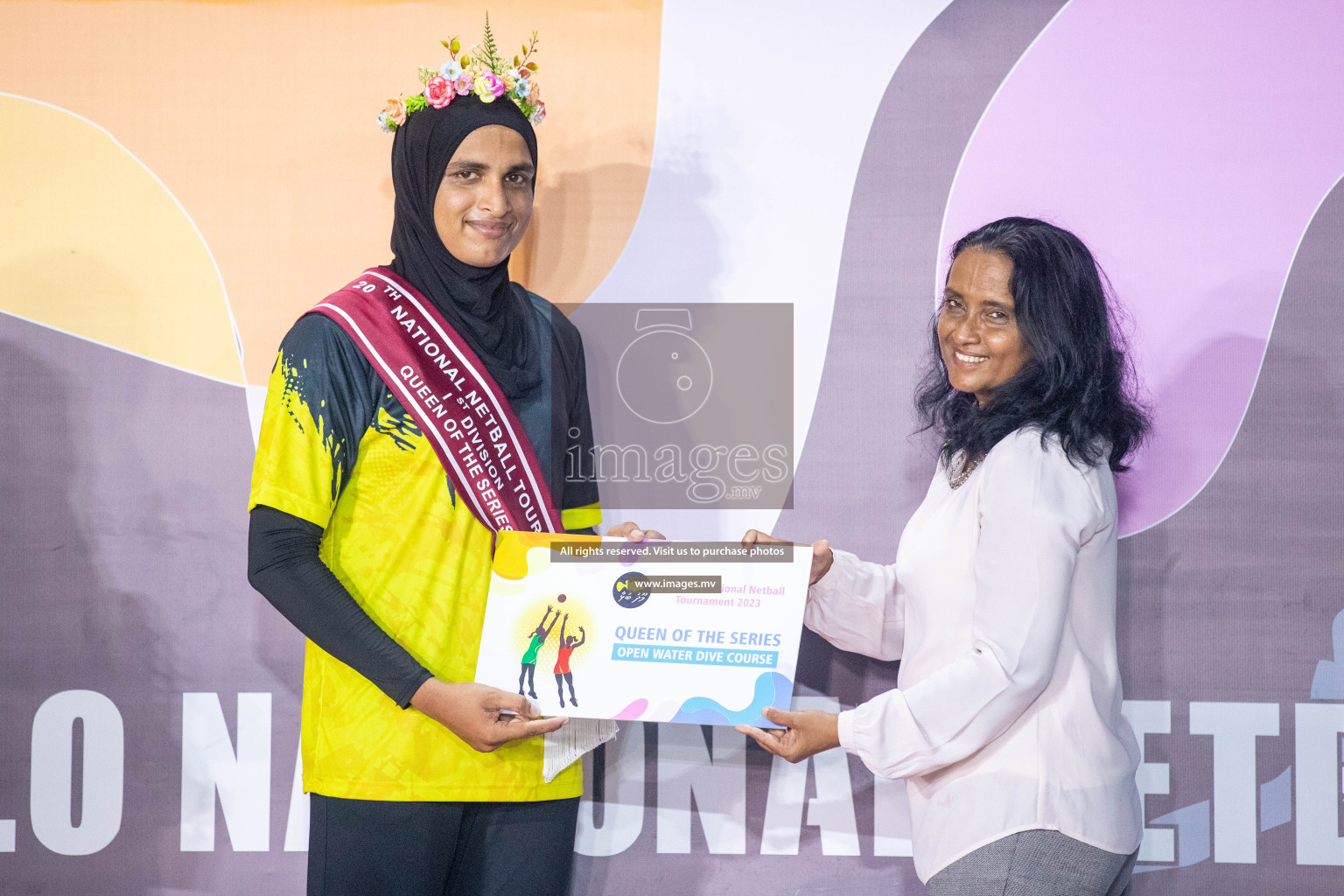 Final of 20th Milo National Netball Tournament 2023, held in Synthetic Netball Court, Male', Maldives on 11th June 2023 Photos: Nausham Waheed/ Images.mv