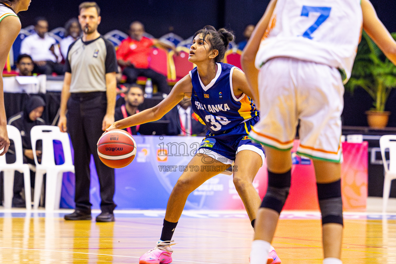 Sri Lanka vs India in the Final of Under 16 Woman's Asian Cup SABA Qualifiers 2025 was held in Social Center, Male', Maldives on Sunday, 15th June 2025. Photos: Nausham Waheed / images.mv