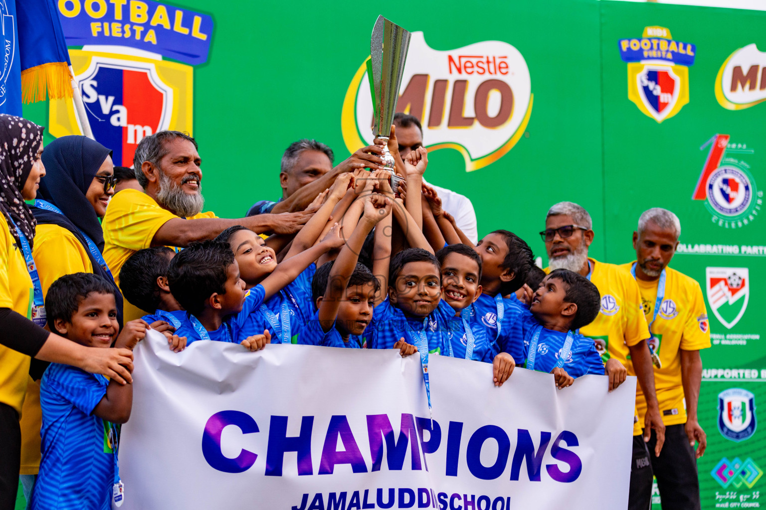 Day 2 of MILO Kids Football Fiesta was held at National Stadium in Male', Maldives on Saturday, 24th February 2024.