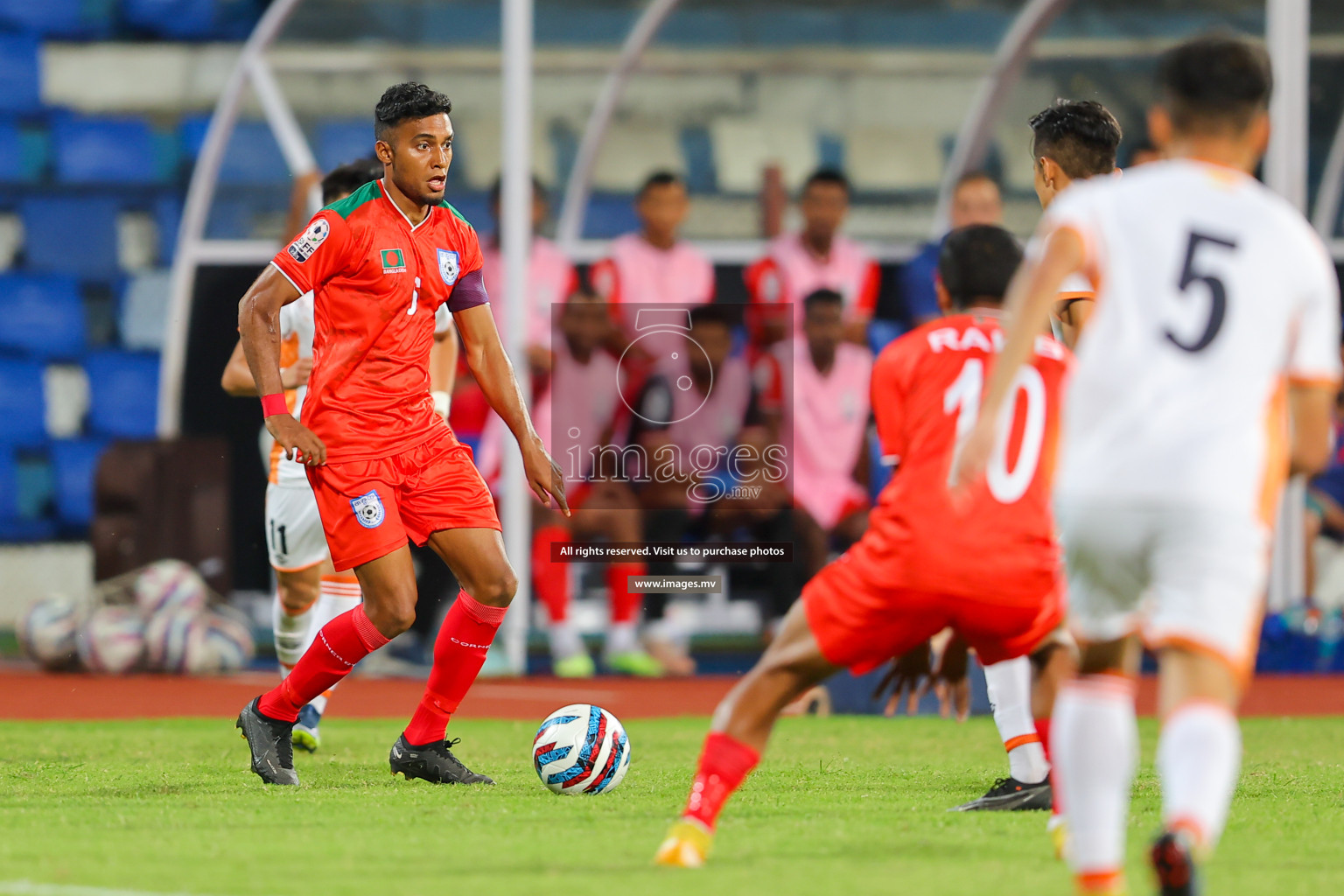 Bhutan vs Bangladesh in SAFF Championship 2023 held in Sree Kanteerava Stadium, Bengaluru, India, on Wednesday, 28th June 2023. Photos: Nausham Waheed, Hassan Simah / images.mv