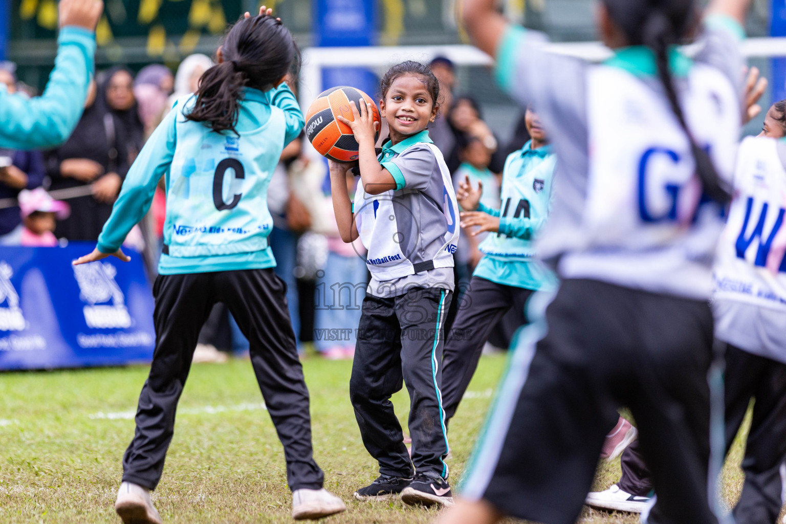 Day 3 of Nestle' Kids Netball Fiesta 2023 held in Henveyru Stadium, Male', Maldives on Saturday, 2nd December 2023. Photos by Nausham Waheed / Images.mv