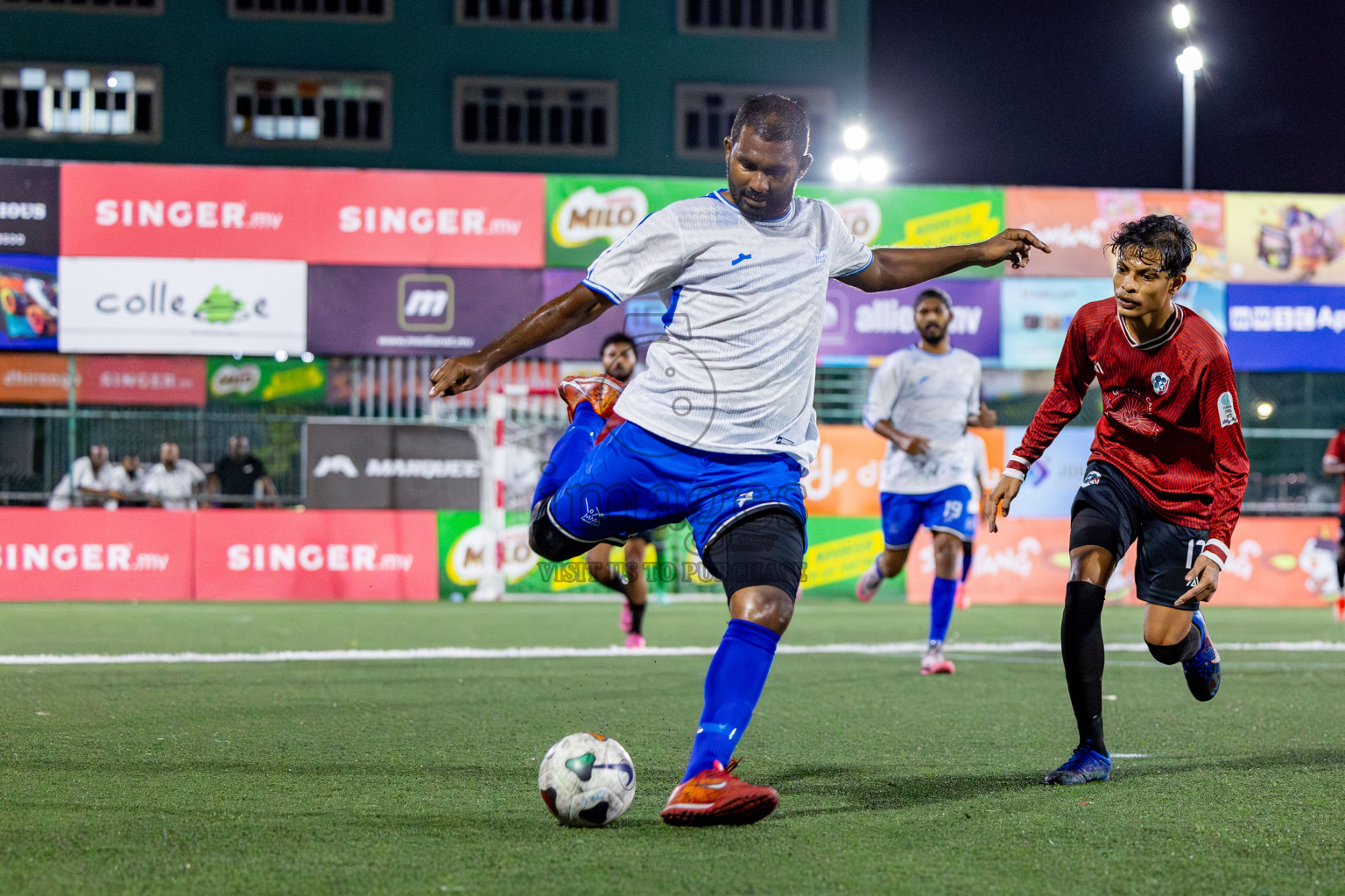 TEAM MMA vs CLUB 220 in the Semi-finals of Club Maldives Classic 2024 held in Rehendi Futsal Ground, Hulhumale', Maldives on Tuesday, 19th September 2024. 
Photos: Nausham Waheed / images.mv