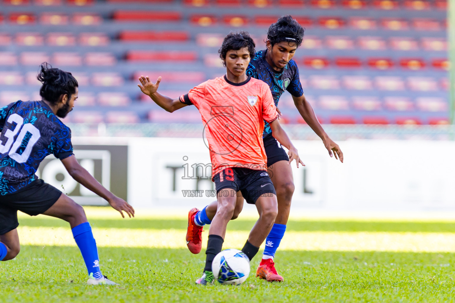 Super United Sports vs Club Eagles in Day 7 of Under 19 Youth Championship 2024 was held at National Stadium in Male', Maldives on Monday, 27th June 2024. Photos: Nausham Waheed / images.mv