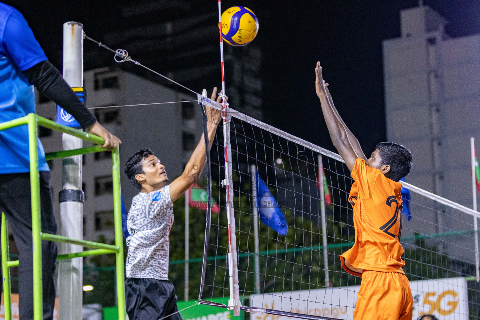 Sports Club Vision vs Sports Club City in Milo National Junior Volleyball Championship 2025 Day 3 was held on Monday, 24th November 2025 at Ekuveni Turf Court Male', Maldives. Photos: Areef Adam / images.mv
