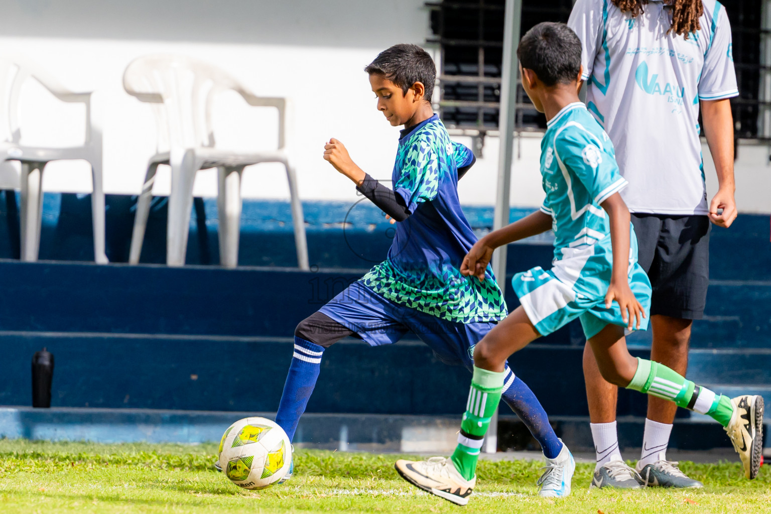 Day 1 of MILO Academy Championship 2025 (U-12) was held at Henveiru Stadium in Male', Maldives on Thursday, 1st May 2025. Photos: Nausham Waheed / images.mv