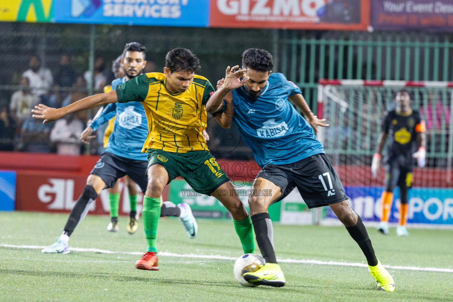 HDh Finey vs HDh Nolhivaranfaru in Day 5 of Golden Futsal Challenge 2025 on Thursday, 9th January 2025, in Hulhumale', Maldives
Photos: Ismail Thoriq / images.mv
