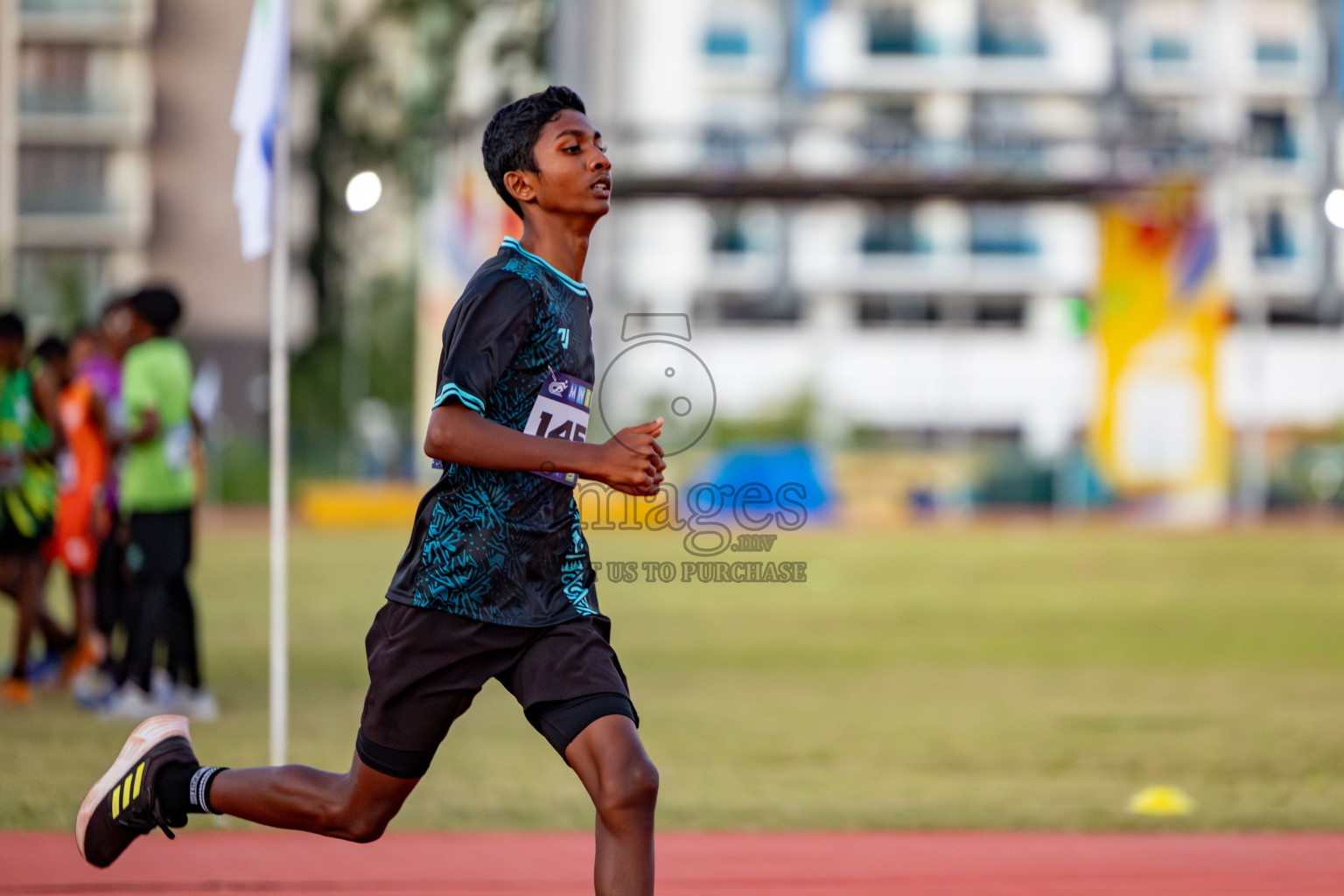 Day 1 of MWSC Interschool Athletics Championships 2024 held in Hulhumale Running Track, Hulhumale, Maldives on Saturday, 9th November 2024. 
Photos by: Hassan Simah / Images.mv