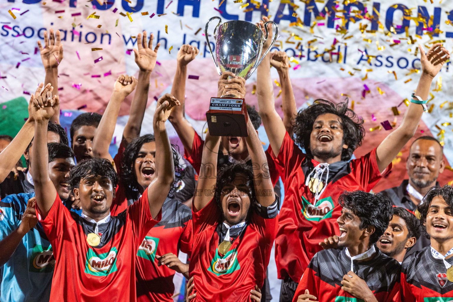 Super United Sports vs TC Sports Club in the Final of Under 19 Youth Championship 2024 was held at National Stadium in Male', Maldives on Monday, 1st July 2024. Photos: Ismail Thoriq  / images.mv