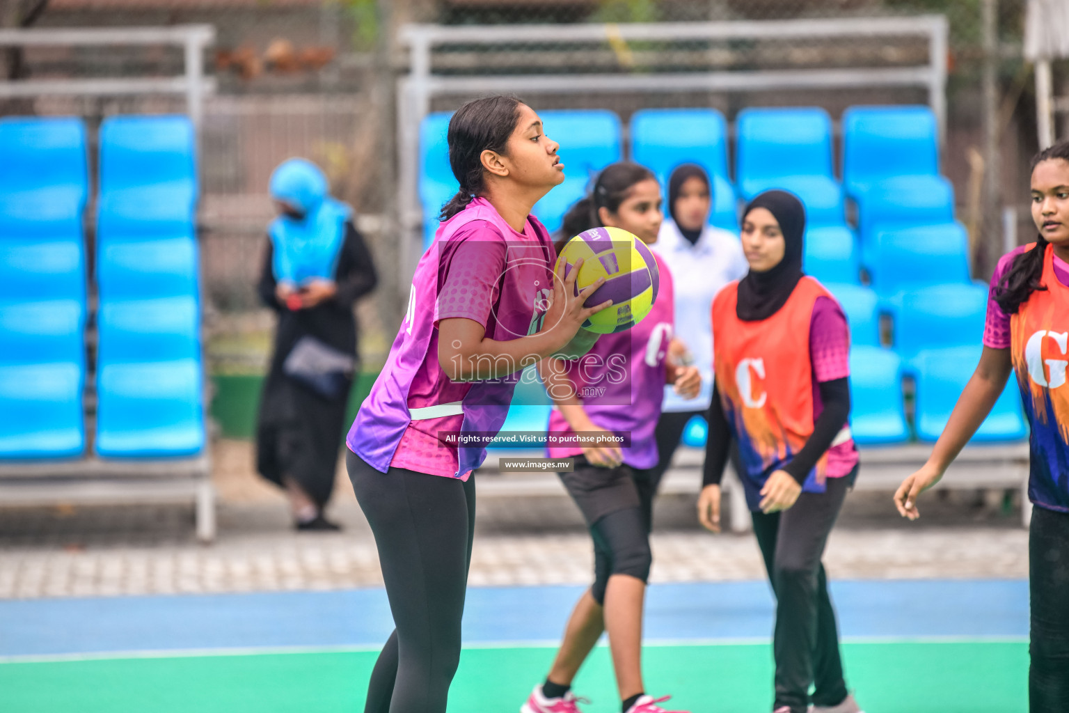 Day 10 of Junior Netball Championship 2022 held in Male', Maldives. Photos by Nausham Waheed