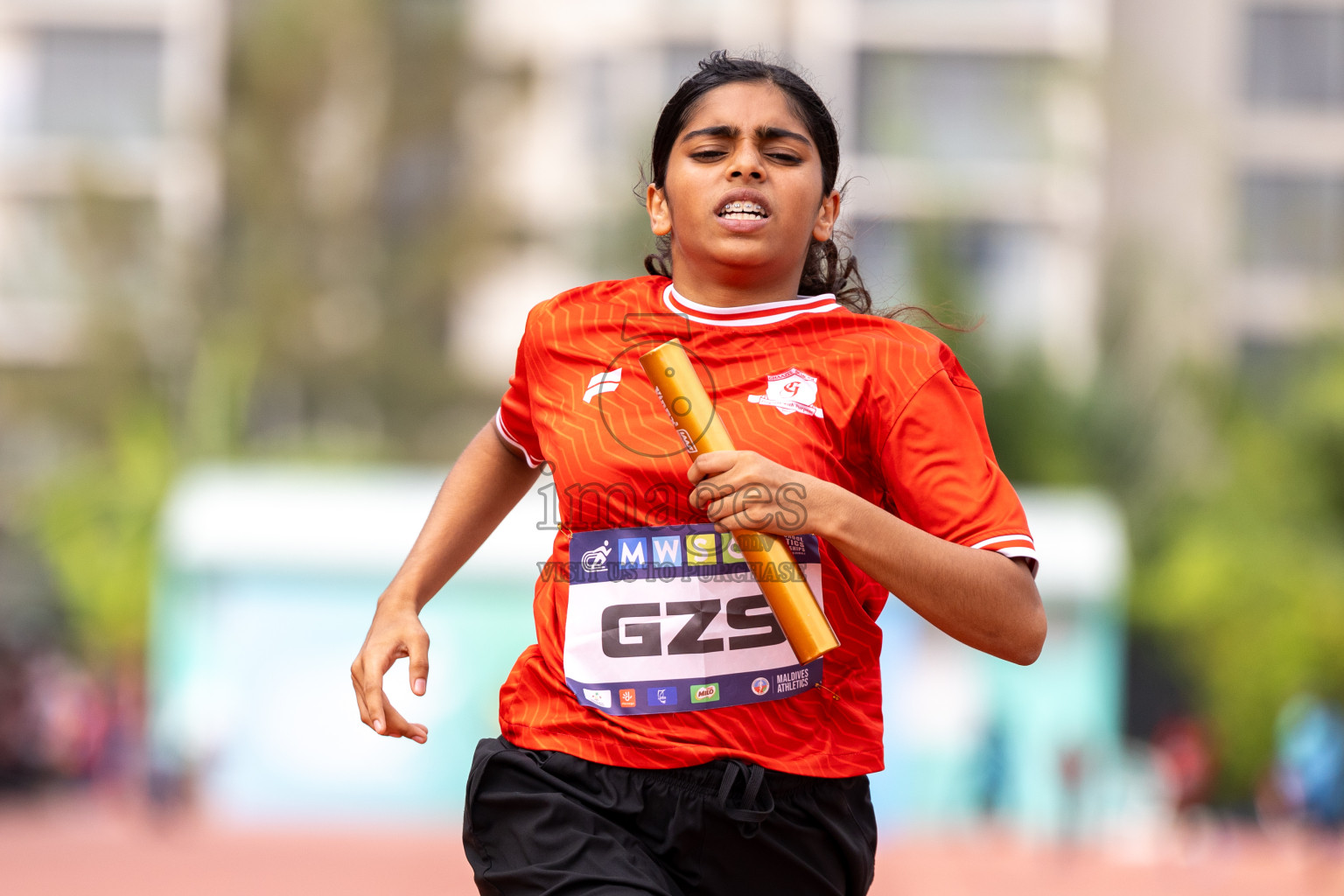 Day 6 of MWSC Interschool Athletics Championships 2024 held in Hulhumale Running Track, Hulhumale, Maldives on Thursday, 14th November 2024. Photos by: Ismail Thoriq / Images.mv