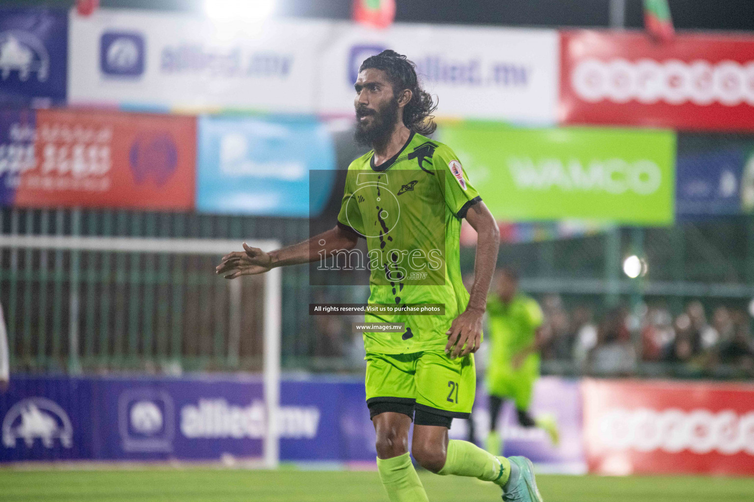 Team FSM Vs Prisons Club in the Semi Finals of Club Maldives 2021 held in Hulhumale, Maldives on 15 December 2021. Photos: Shuu Abdul Sattar / images.mv