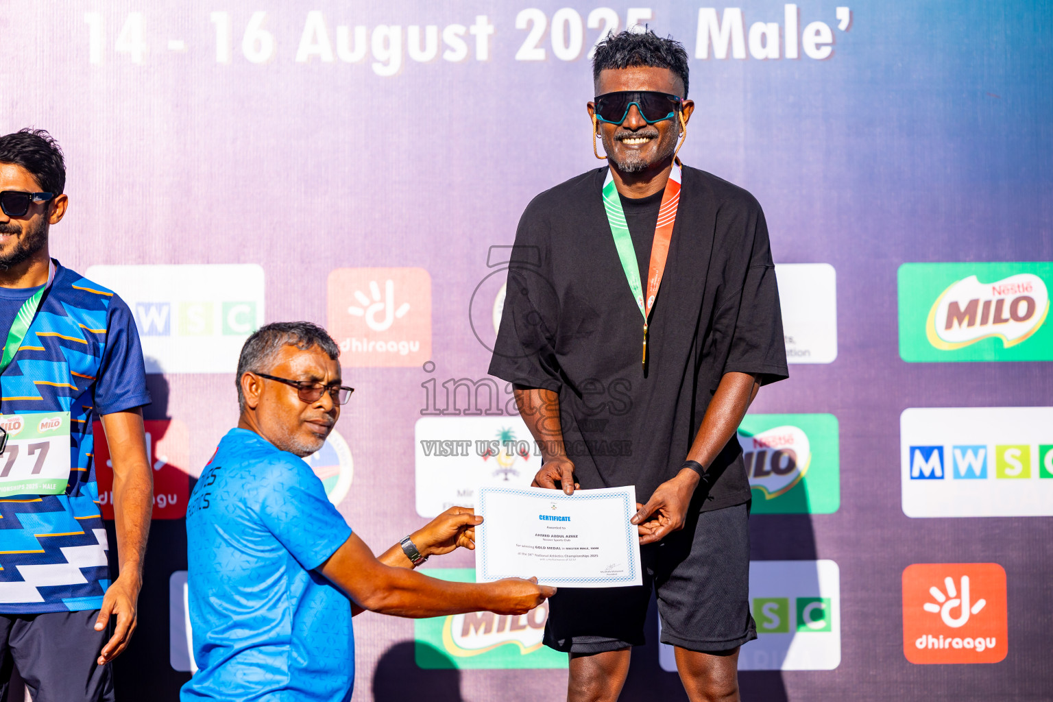 Day 3 of National Athletics Championship 2025 was held at Ekuveni Running Ground in Male', Maldives on Saturday, 16th August 2025. Photos: Nausham Waheed / images.mv
