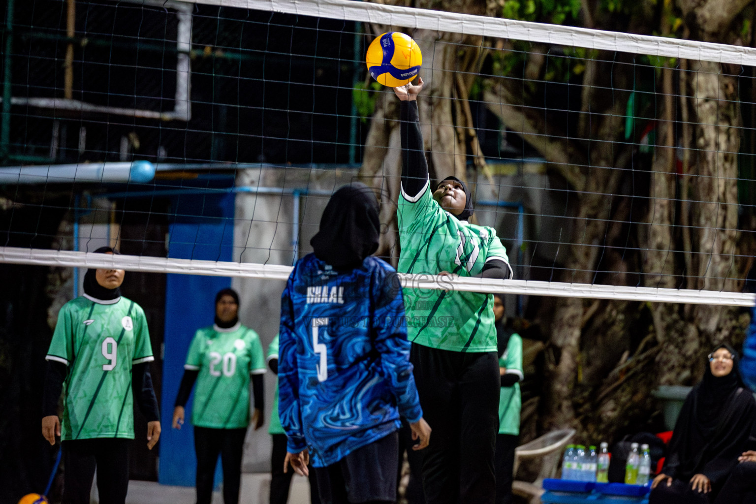 U19 Male and Atoll Girl's Finals in Day 9 of Interschool Volleyball Tournament 2024 was held in ABC Court at Male', Maldives on Saturday, 30th November 2024. Photos: Hassan Simah / images.mv