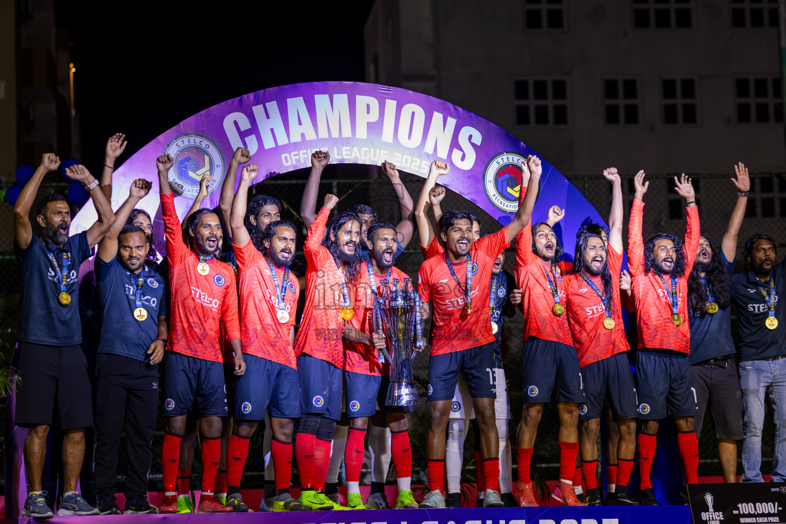Police Club vs STELCO RC in the Final of Office League 2025 was held on Friday, 9th May 2025 in Hulhumale', Maldives. Photos: Ismail Thoriq / images.mv
