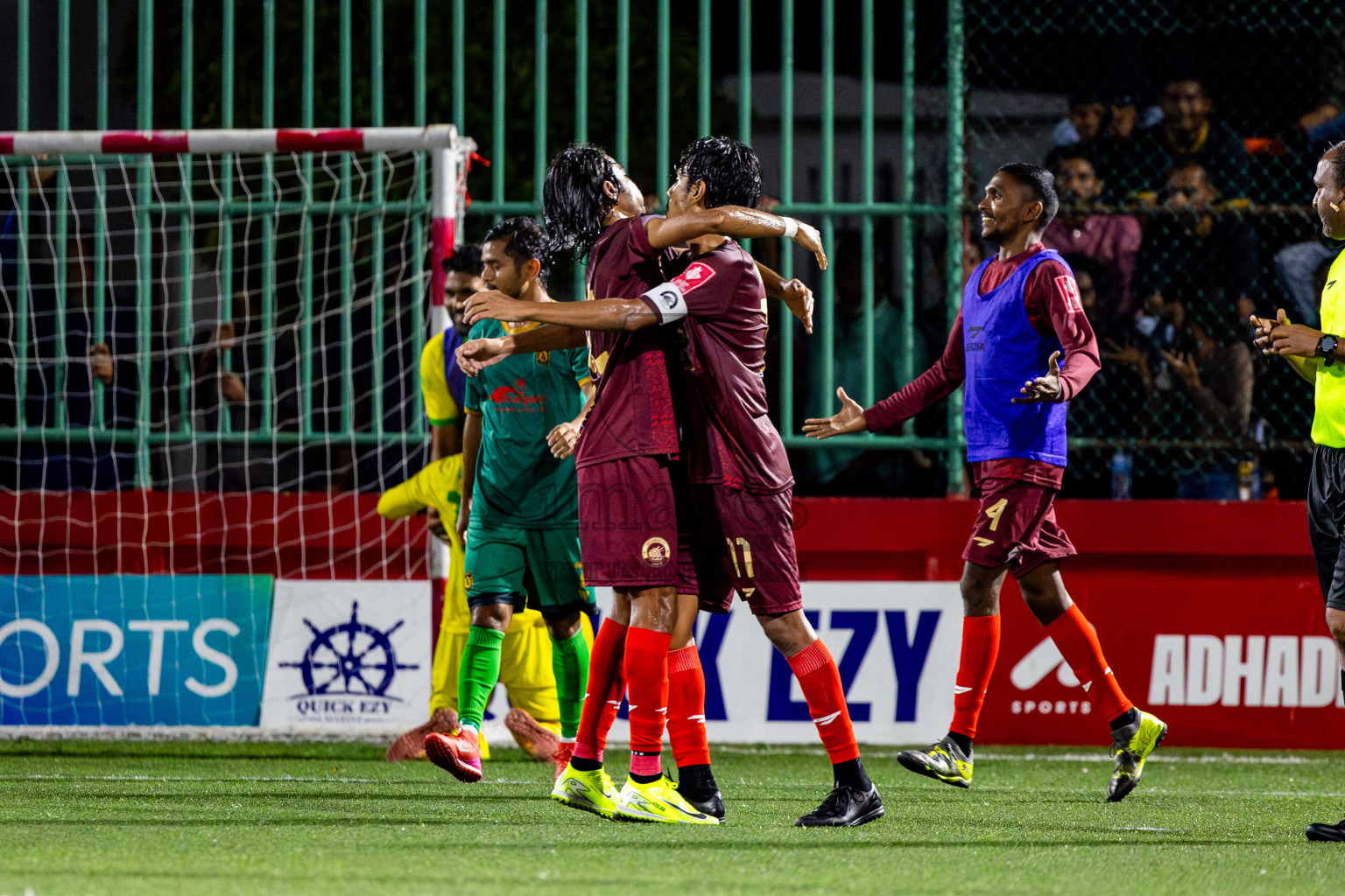 V Keyodhoo vs Adh Mandhoo in Zone round Day 27 of Golden Futsal Challenge 2025 was held on Friday , 31st January 2025, in Hulhumale', Maldives. Photos: Nausham Waheed / images.mv