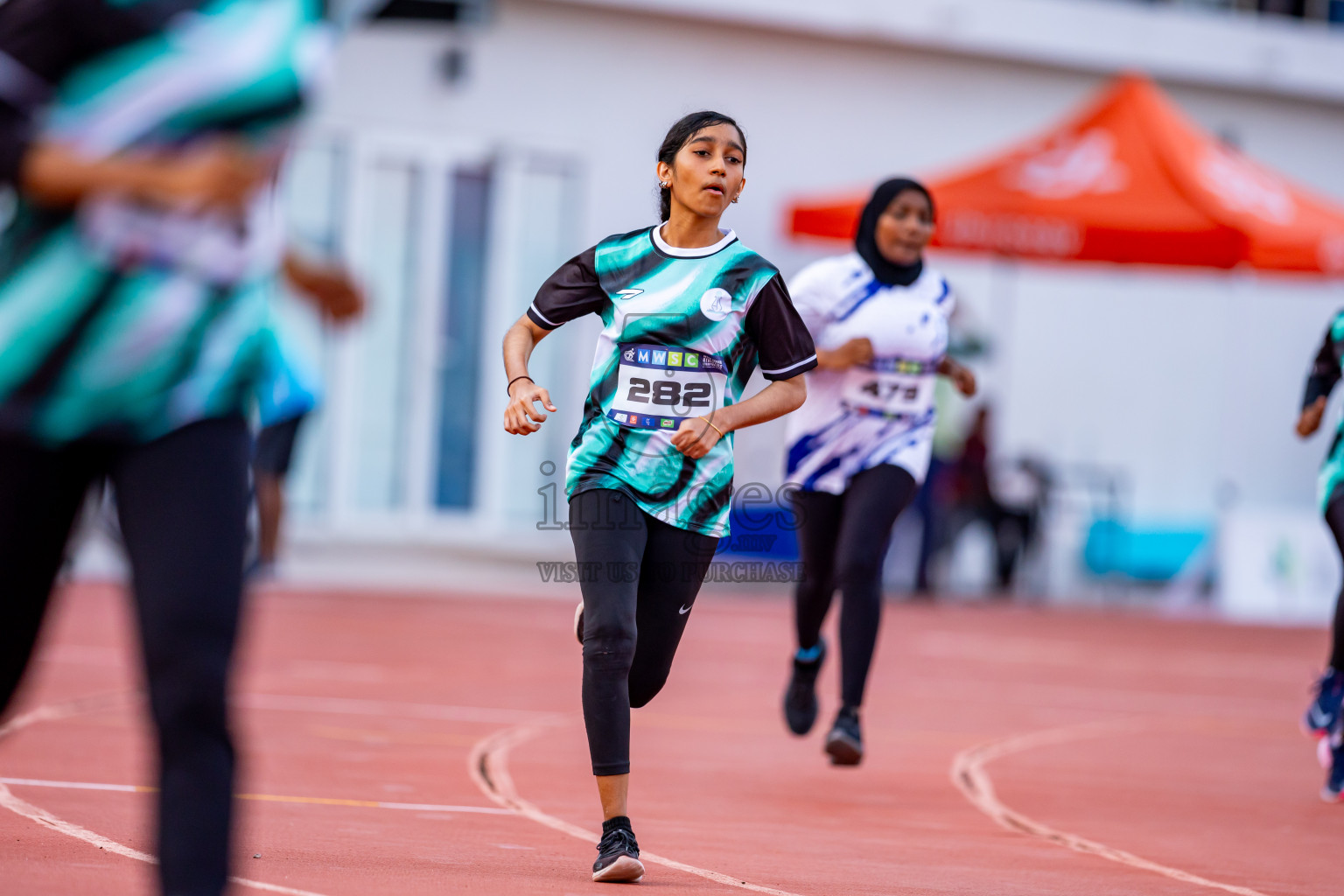 Day 5 of MWSC Interschool Athletics Championships 2024 held in Hulhumale Running Track, Hulhumale, Maldives on Wednesday, 13th November 2024. Photos by: Nausham Waheed / Images.mv