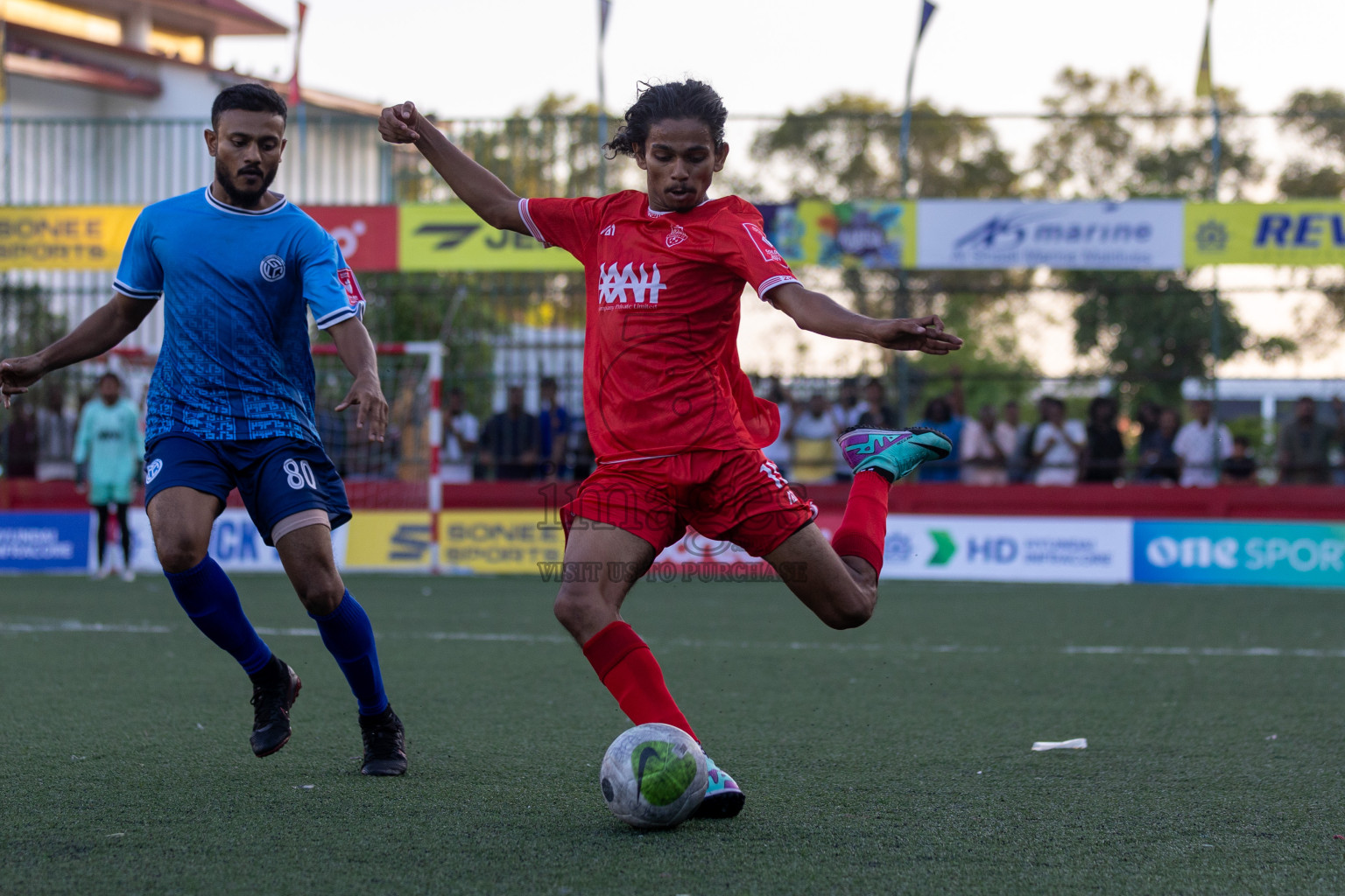 GA Kondey vs GA Gemanafushi in Day 5 of Golden Futsal Challenge 2024 was held on Friday, 19th January 2024, in Hulhumale', Maldives Photos: Mohamed Mahfooz Moosa / images.mv