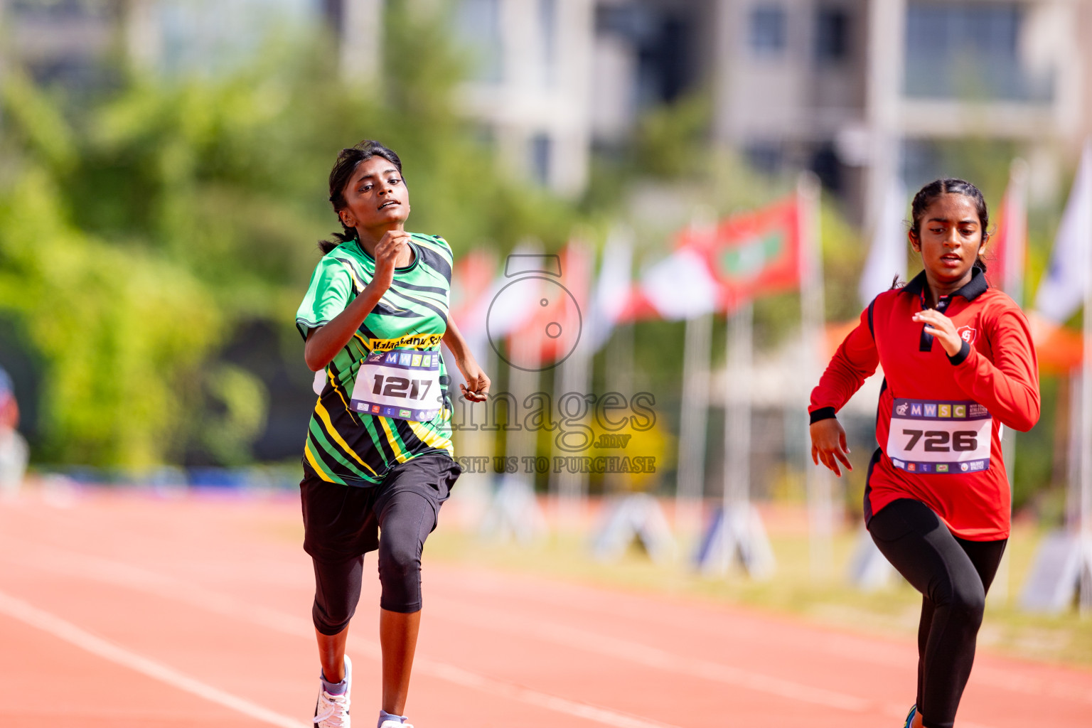 Day 3 of MWSC Interschool Athletics Championships 2024 held in Hulhumale Running Track, Hulhumale, Maldives on Monday, 11th November 2024. 
Photos by: Hassan Simah / Images.mv