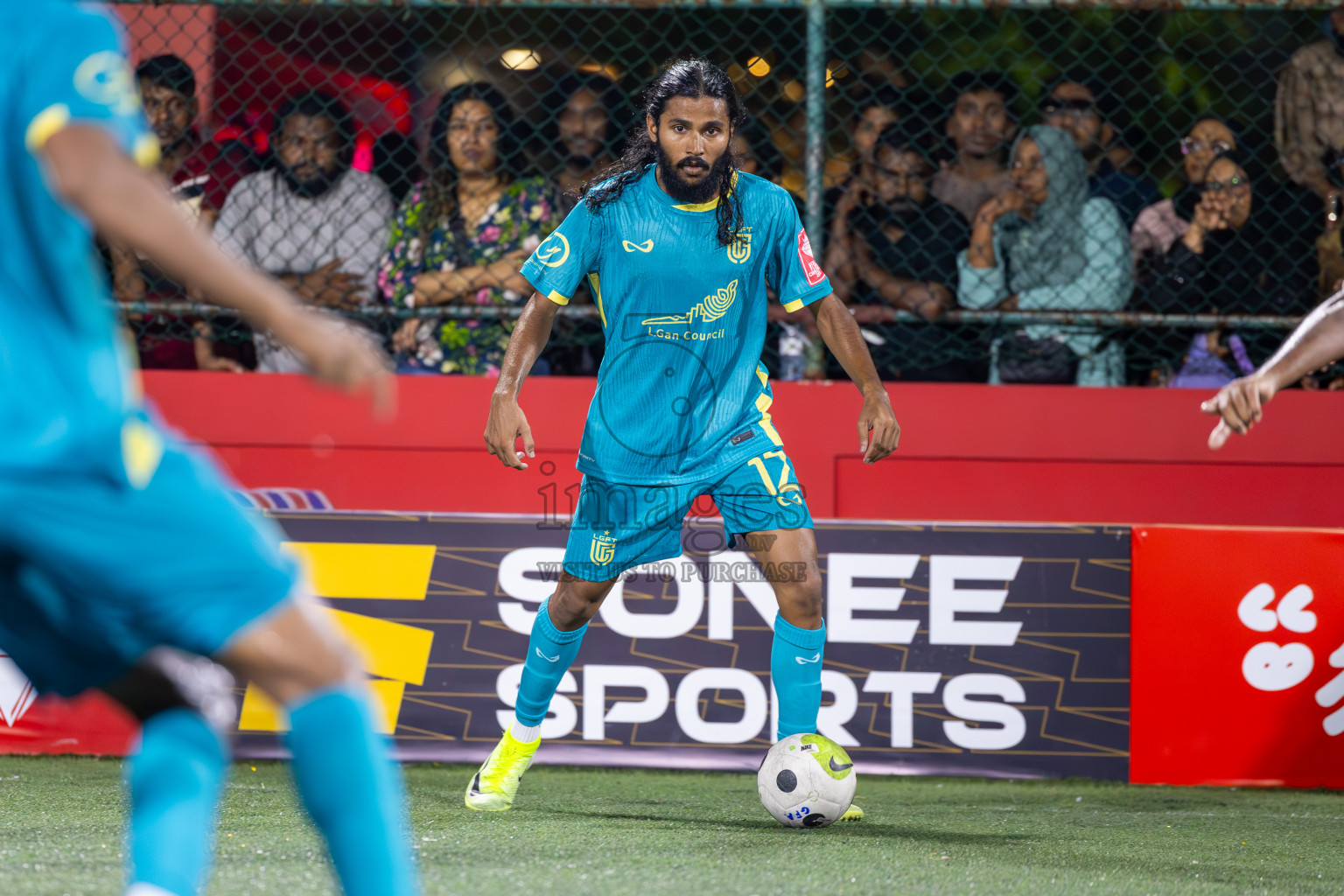 L Maavah VS L Gan in Day 8 of Golden Futsal Challenge 2025 was held on Sunday, 12th January 2025, in Hulhumale', Maldives
Photos: Ismail Thoriq / images.mv