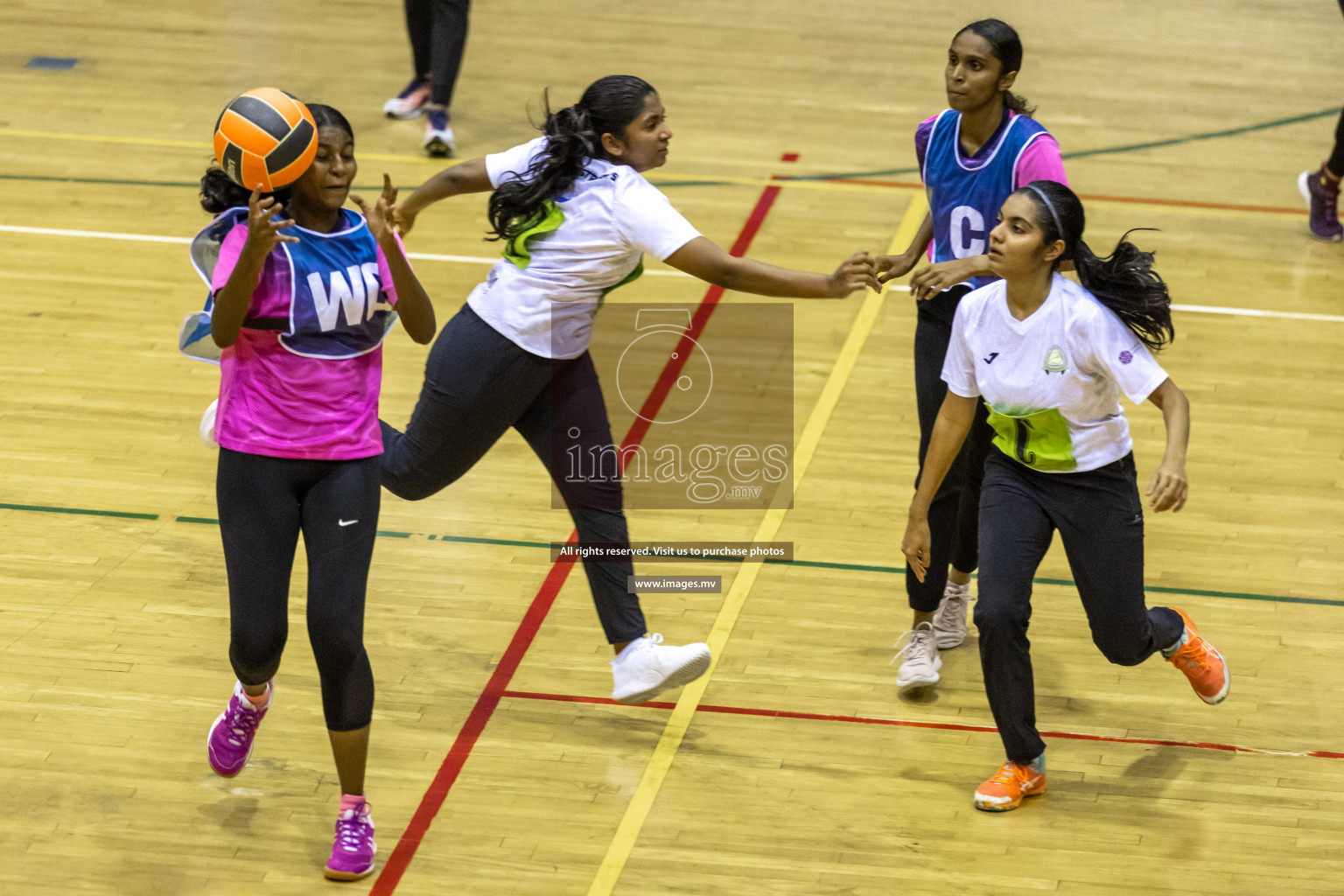 Sports Club Shining Star vs Club Green Streets in the Milo National Netball Tournament 2022 on 17 July 2022, held in Social Center, Male', Maldives. Photographer: Hassan Simah / Images.mv