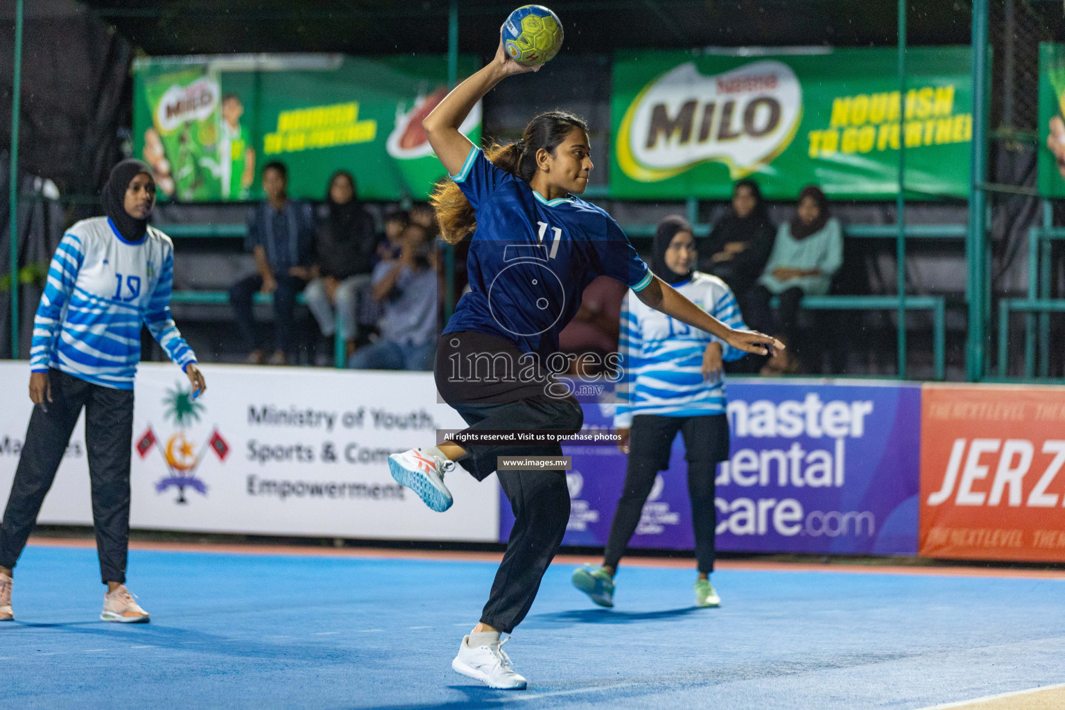 Quarter Final of 7th Inter-Office/Company Handball Tournament 2023, held in Handball ground, Male', Maldives on Friday, 20th October 2023 Photos: Nausham Waheed/ Images.mv