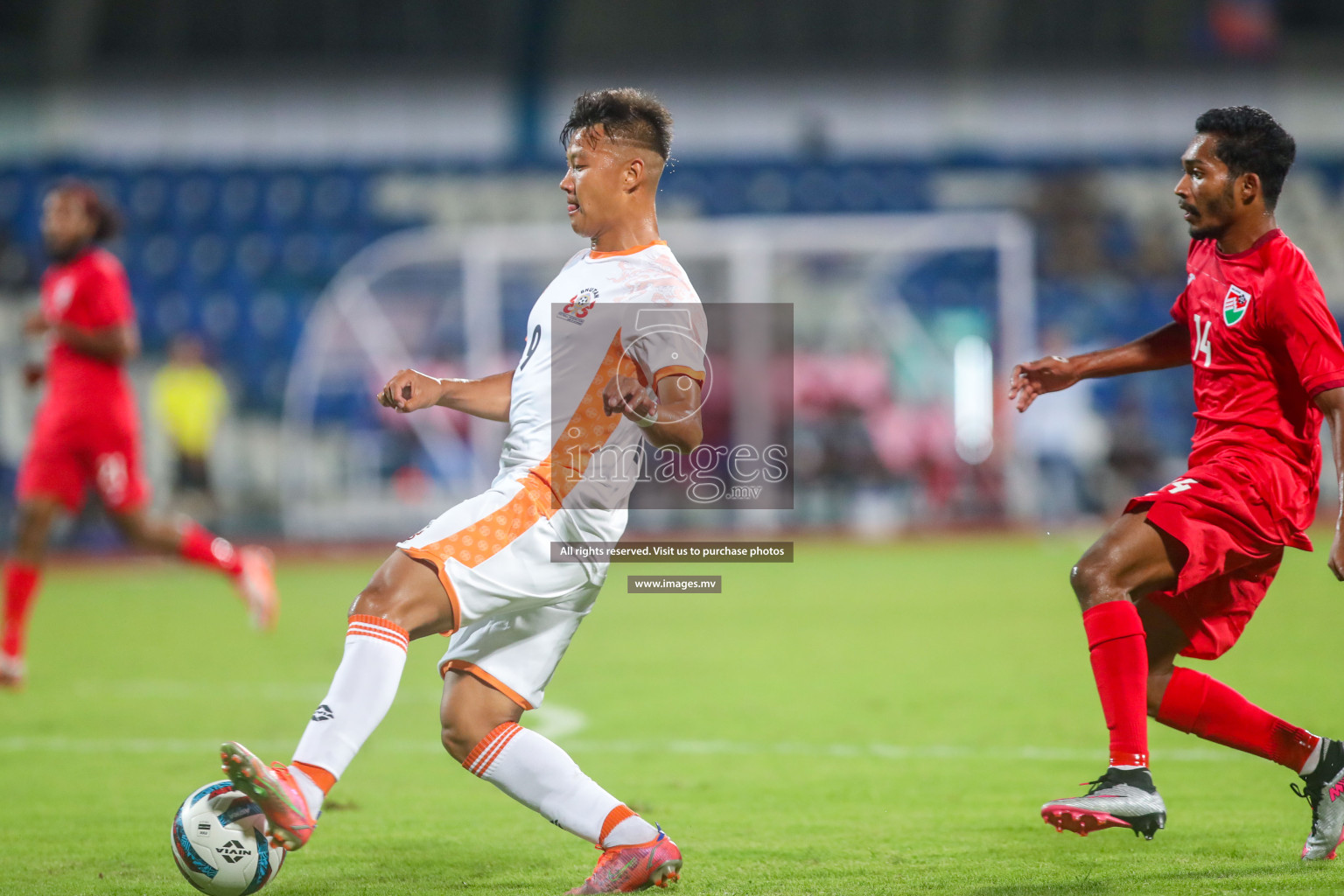 Maldives vs Bhutan in SAFF Championship 2023 held in Sree Kanteerava Stadium, Bengaluru, India, on Wednesday, 22nd June 2023. Photos: Nausham Waheed / images.mv