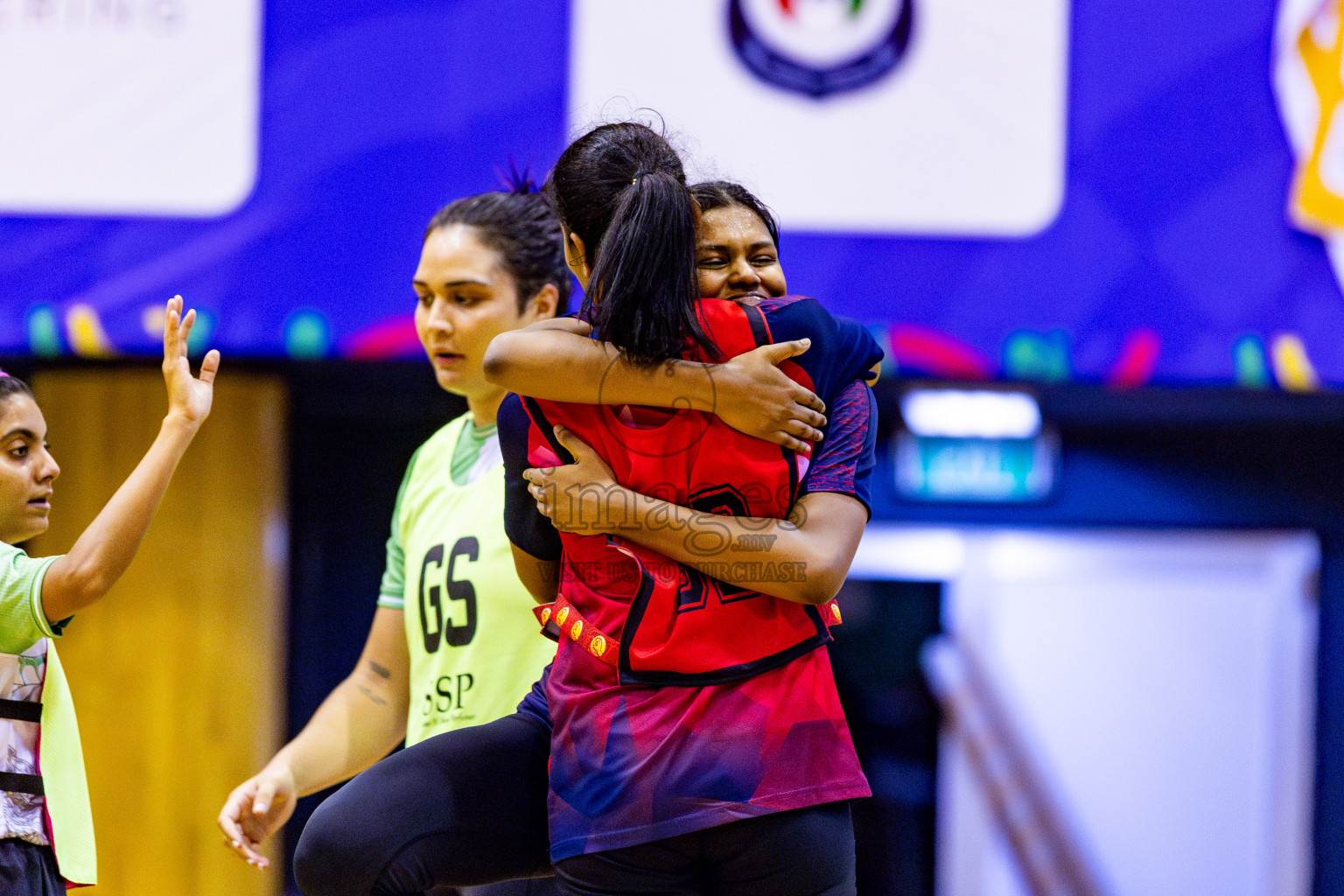 Club Green Street vs Club Matrix in Day 5 of 21st National Netball Tournament was held in Social Canter at Male', Maldives on Monday, 20th May 2024. Photos: Nausham Waheed / images.mv