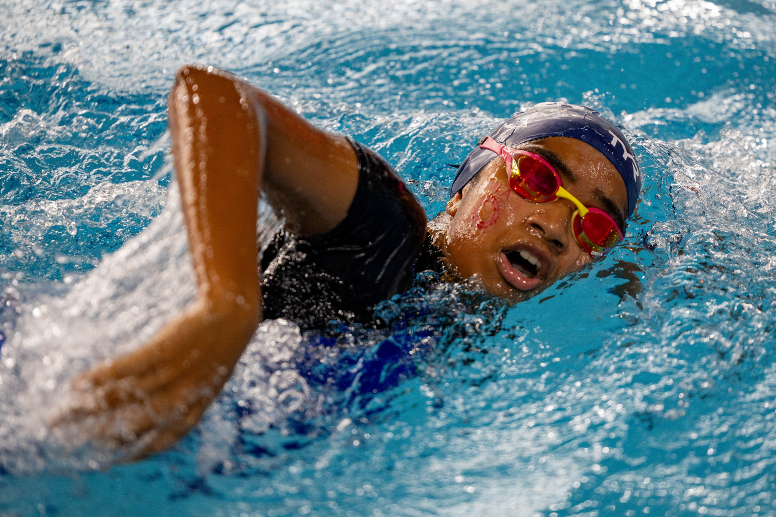 Day 4 of National Swimming Competition 2024 held in Hulhumale', Maldives on Monday, 16th December 2024. 
Photos: Hassan Simah / images.mv