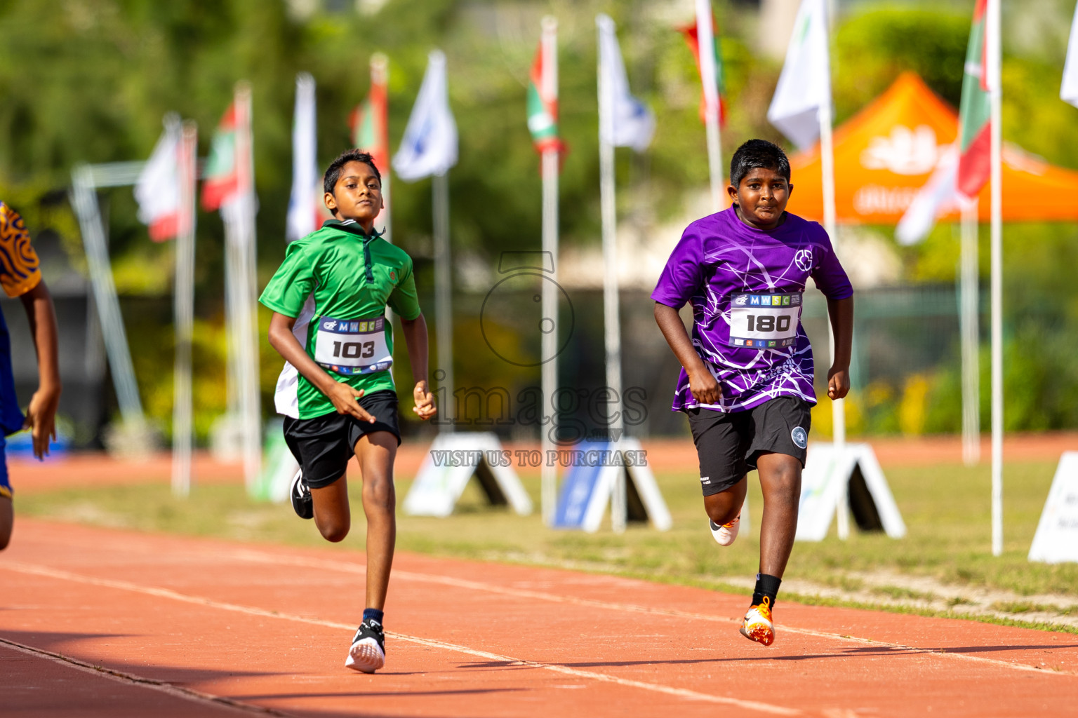 Day 2 of MWSC Interschool Athletics Championships 2024 held in Hulhumale Running Track, Hulhumale, Maldives on Sunday, 10th November 2024. Photos by: Ismail Thoriq / Images.mv