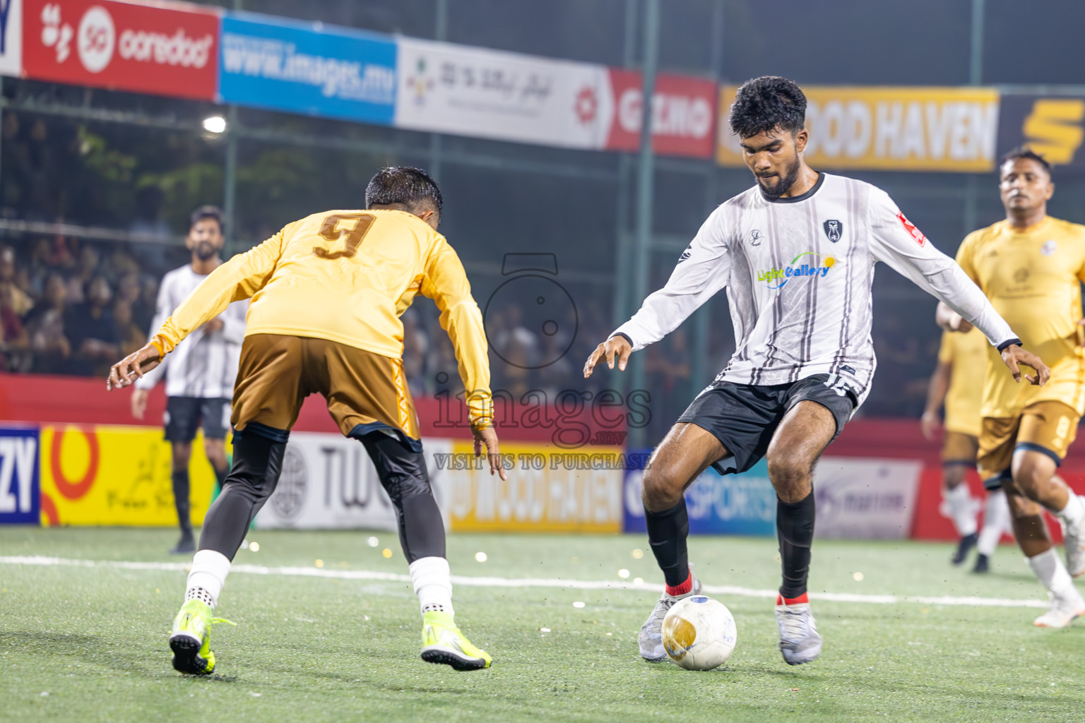 N Holhudhoo vs N Miladhoo in Noonu Atoll Final in Day 24 of Golden Futsal Challenge 2025 was held on Tuesday , 28th January 2025, in Hulhumale', Maldives. Photos: Ismail Thoriq / images.mv