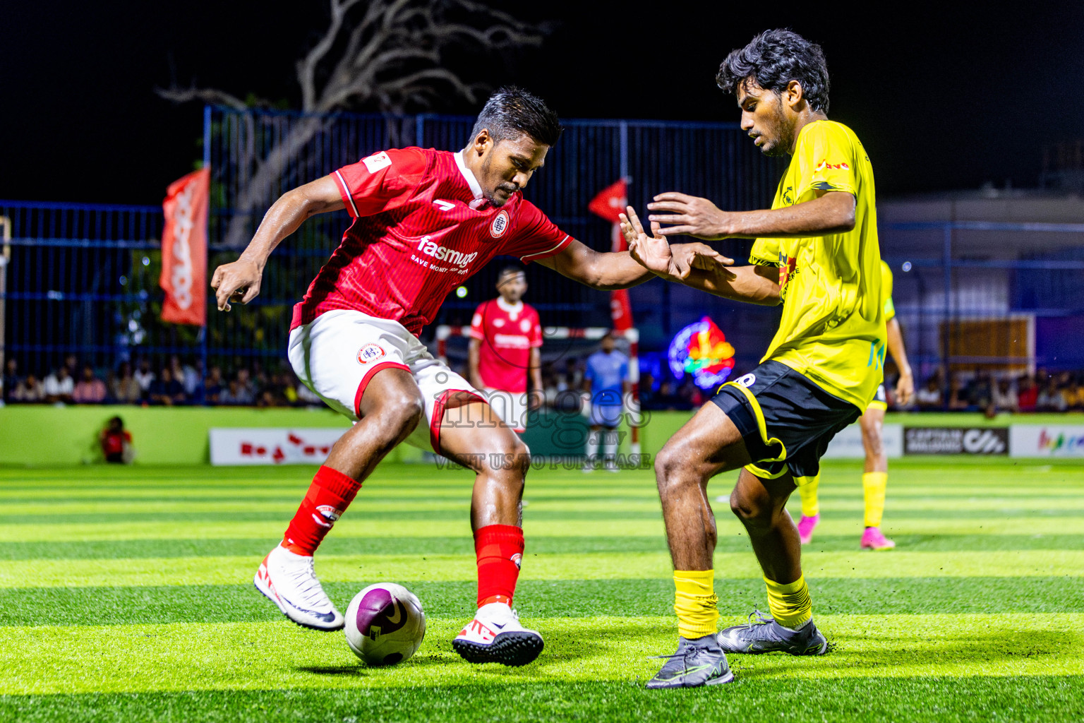 CC Sports Club vs Vela Sports Club in Day 7 of Eydhafushi Futsal Cup 2024 was held on Sunday , 14th April 2024, in B Eydhafushi, Maldives Photos: Nausham Waheed / images.mv