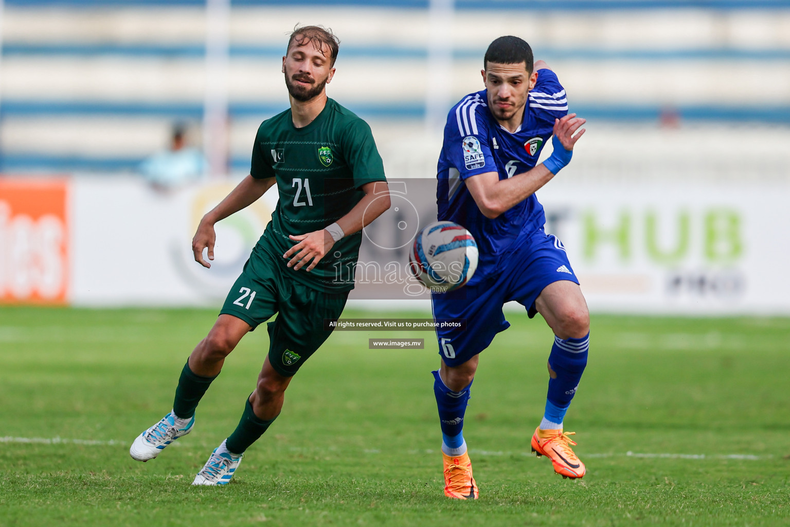 Pakistan vs Kuwait in SAFF Championship 2023 held in Sree Kanteerava Stadium, Bengaluru, India, on Saturday, 24th June 2023. Photos: Hassan Simah / images.mv