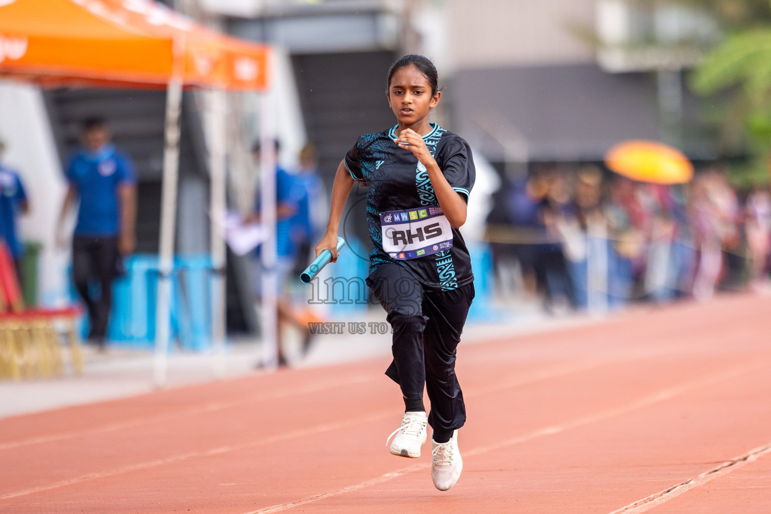 Day 5 of MWSC Interschool Athletics Championships 2024 held in Hulhumale Running Track, Hulhumale, Maldives on Wednesday, 13th November 2024. Photos by: Raif Yoosuf / Images.mv