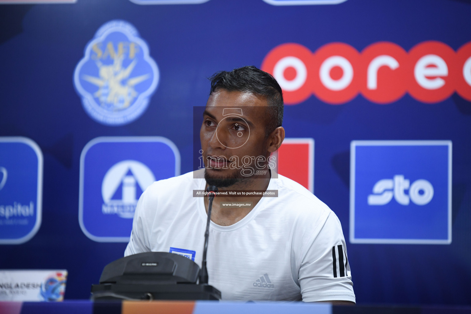 Match Day 3, Pre-match Press Conference of SAFF Championship 2021 held on 06th October 2021 at Galholhu National Stadium, Male', Maldives