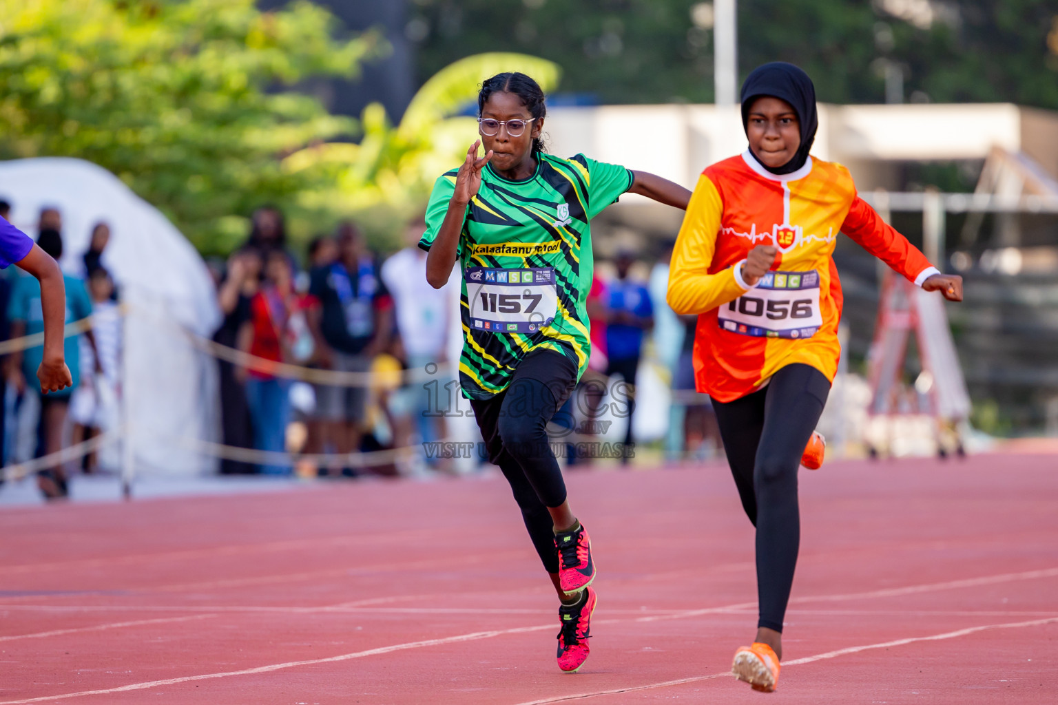 Day 3 of MWSC Interschool Athletics Championships 2024 held in Hulhumale Running Track, Hulhumale, Maldives on Monday, 11th November 2024. Photos by: Nausham Waheed / Images.mv