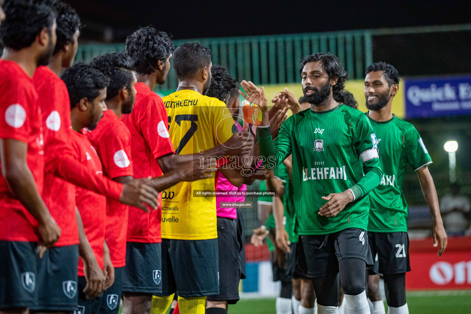 Sh. Kanditheemu vs Sh. Bilehfahi in Day 2 of Golden Futsal Challenge 2023 on 06 February 2023 in Hulhumale, Male, Maldives