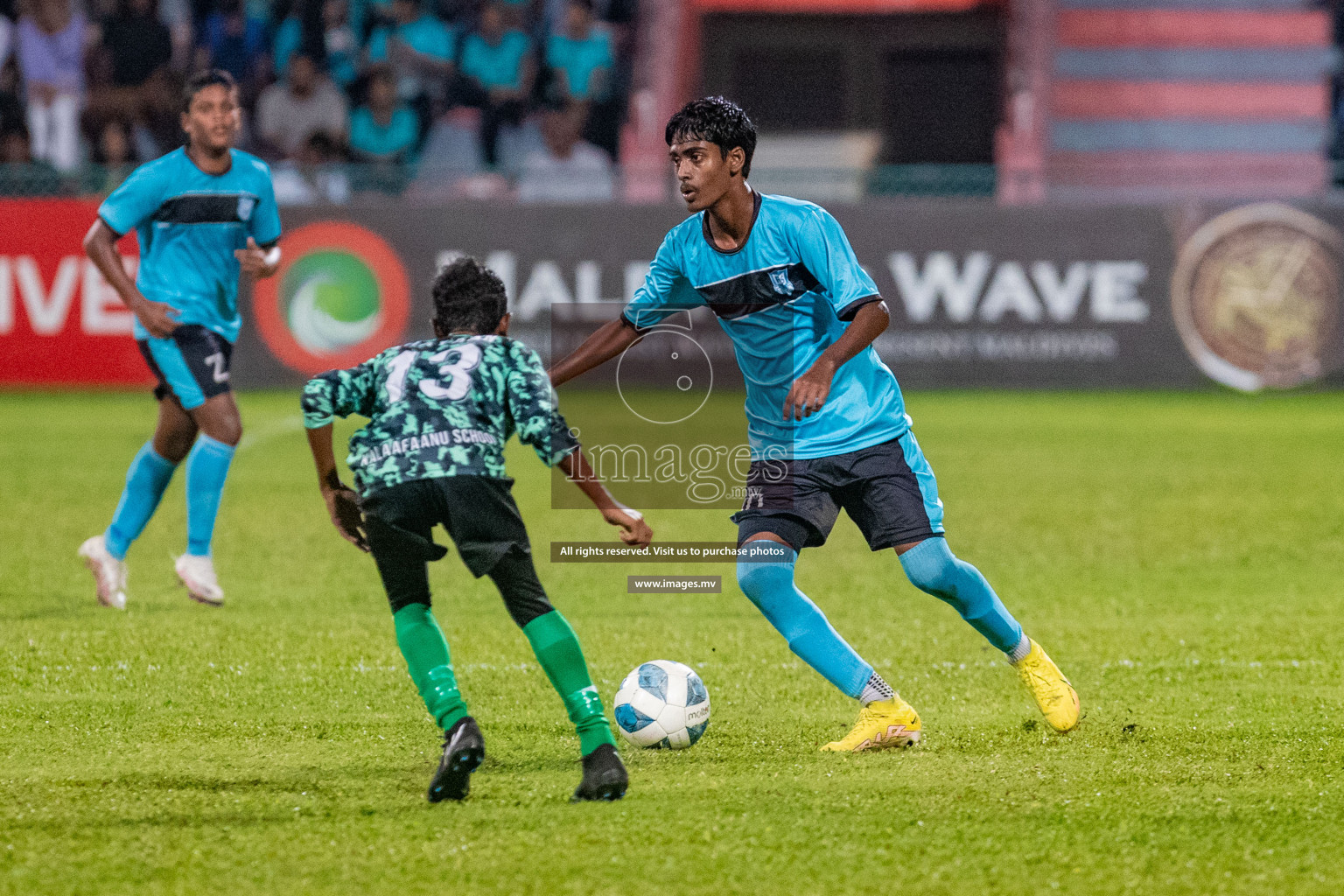 Final of U17 Inter School Football Tournament of Kalaafaanu School vs Rehendhi School held in Male', Maldives on 10 Feb 2022 Photos: Nausham Waheed / images.mv