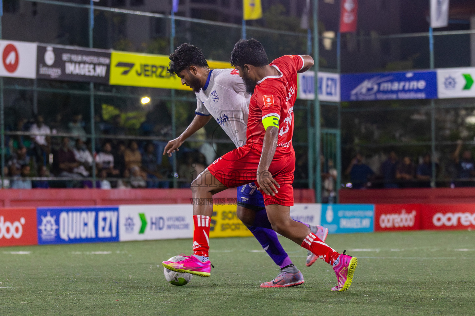 F Bilehdhoo vs F Dharanboodhoo in Day 3 of Golden Futsal Challenge 2024 was held on Thursday, 18th January 2024, in Hulhumale', Maldives Photos: Mohamed Mahfooz Moosa / images.mv