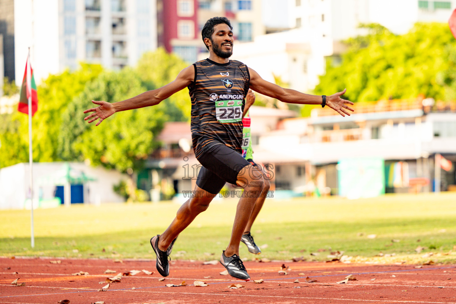 Day 2 of 12th Milo Association Championships was held in Ekuveni Track at Male', Maldives on Friday, 25th April 2025. Photos: Hassan Simah / images.mv