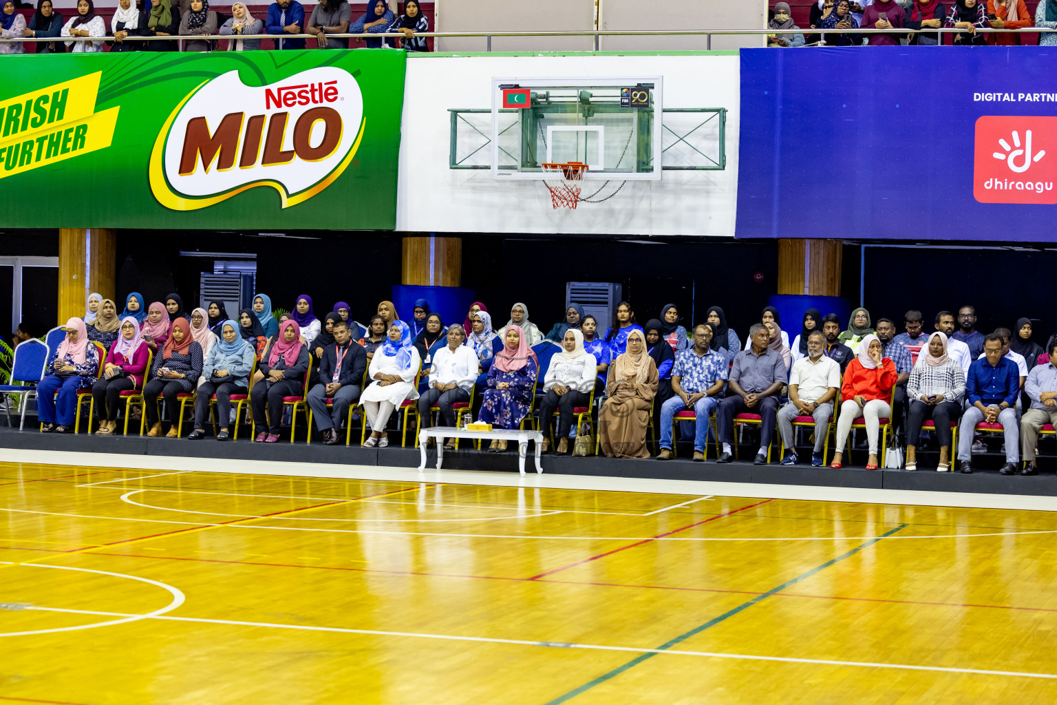 Day 1 of 25th Milo Inter-School Netball Tournament was held in Social Center at Male', Maldives on Thursday, 8th August 2024. Photos: Nausham Waheed / images.mv