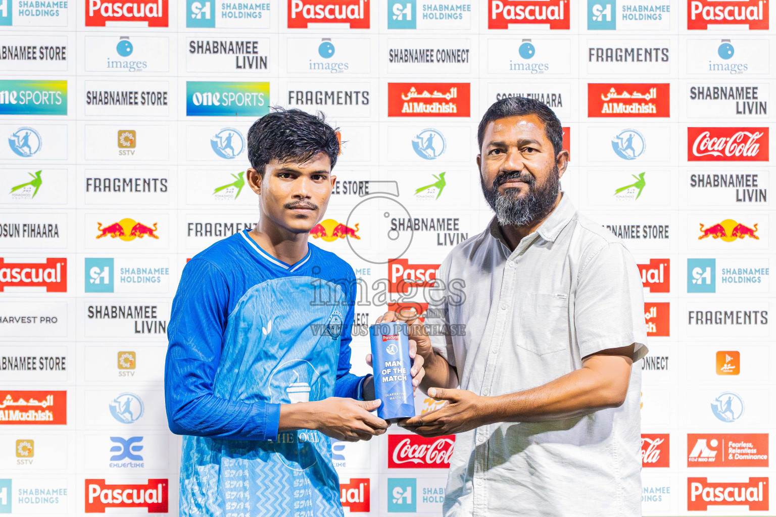 Goalhians VS Foemathi in Day 4 - Fonadhoo Youth Futsal Challenge 2025 held in Fonadhoo Futsal Stadium, L. Fonadhoo, Maldives on Wednesday, 29th October 2025 Photos: Arif Rasheed / images.mv