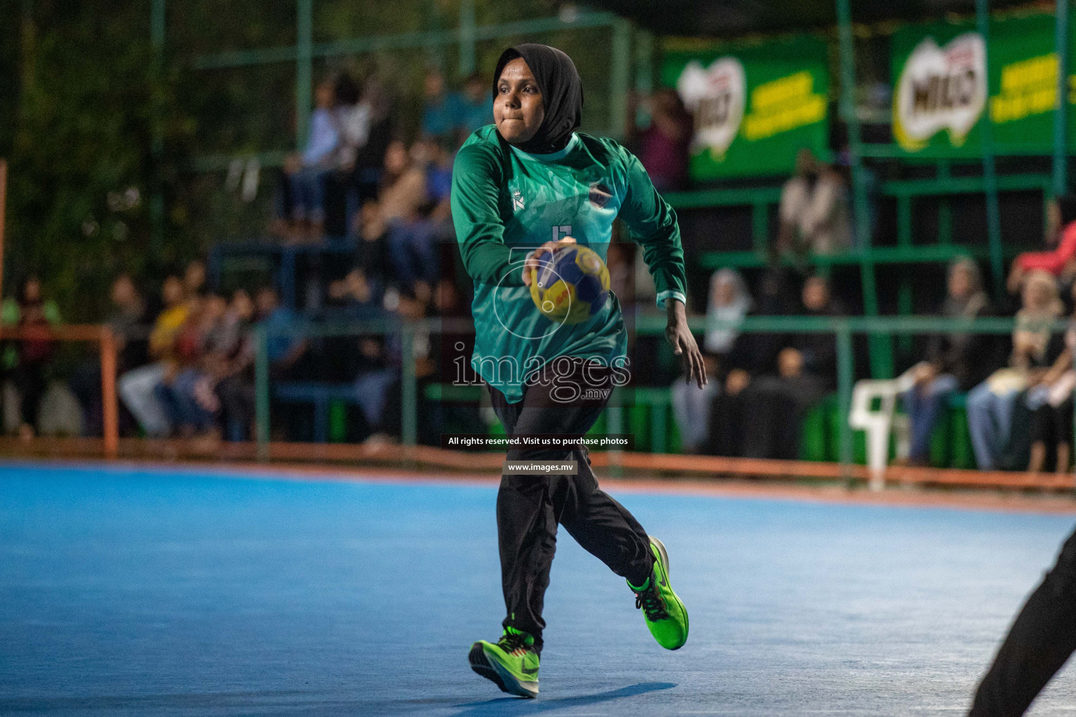 Day 9 of 6th MILO Handball Maldives Championship 2023, held in Handball ground, Male', Maldives on 28th May 2023 Photos: Nausham Waheed/ Images.mv