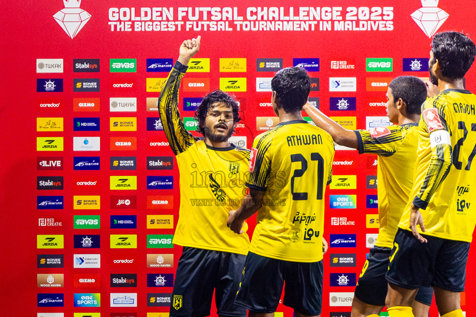 Lh Hinnavaru vs Lh Naifaru in Day 15 of Golden Futsal Challenge 2025 was held on Sunday, 19th January 2025, in Hulhumale', Maldives. Photos: Nausham Waheed / images.mv