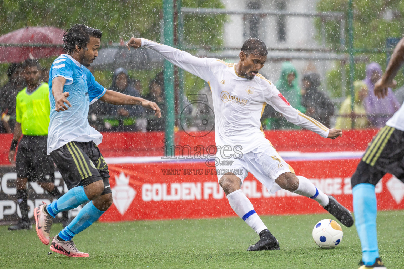 Raa Rasgetheem vs Raa Alifushi  in Day 10 of Golden Futsal Challenge 2025 was held on Tuesday, 14th January 2025, in Hulhumale', Maldives Photos: Shuu Abdul Sattar / images.mv