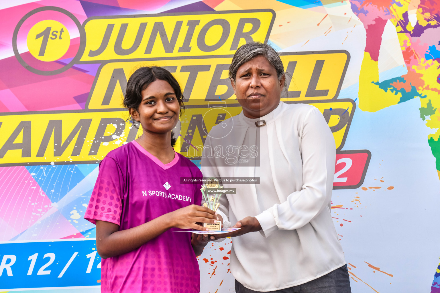 Final of Junior Netball Championship 2022 held in Male', Maldives on 19th March 2022. Photos by Nausham Waheed