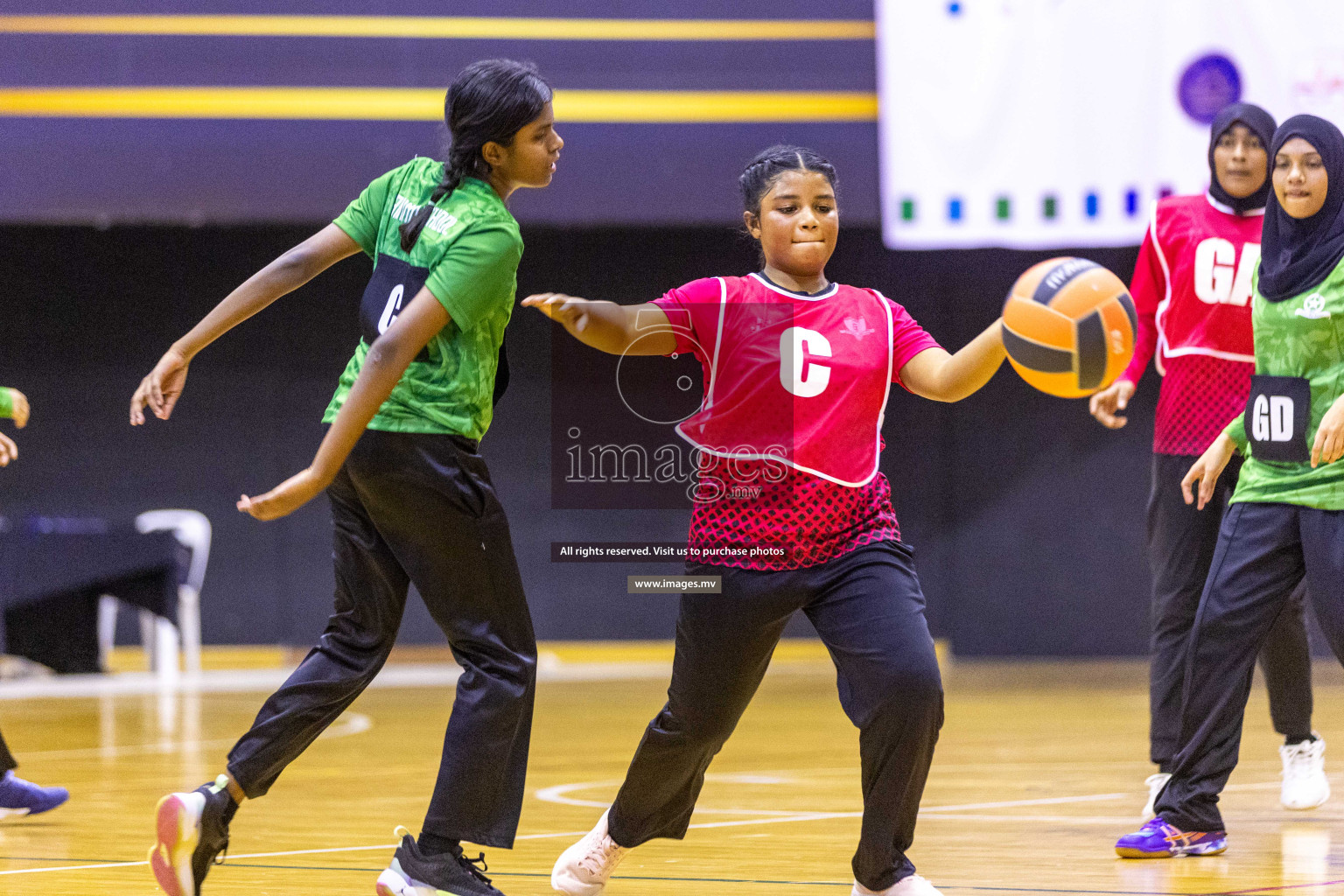 Day4 of 24th Interschool Netball Tournament 2023 was held in Social Center, Male', Maldives on 30th October 2023. Photos: Nausham Waheed / images.mv