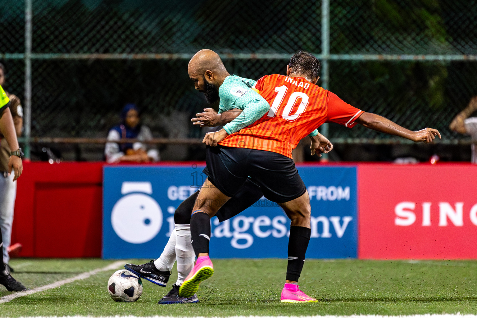 DHARUMAVANTHA vs FINANCE RC in Club Maldives Classic 2024 held in Rehendi Futsal Ground, Hulhumale', Maldives on Tuesday, 10th September 2024. 
Photos: Mohamed Mahfooz Moosa / images.mv