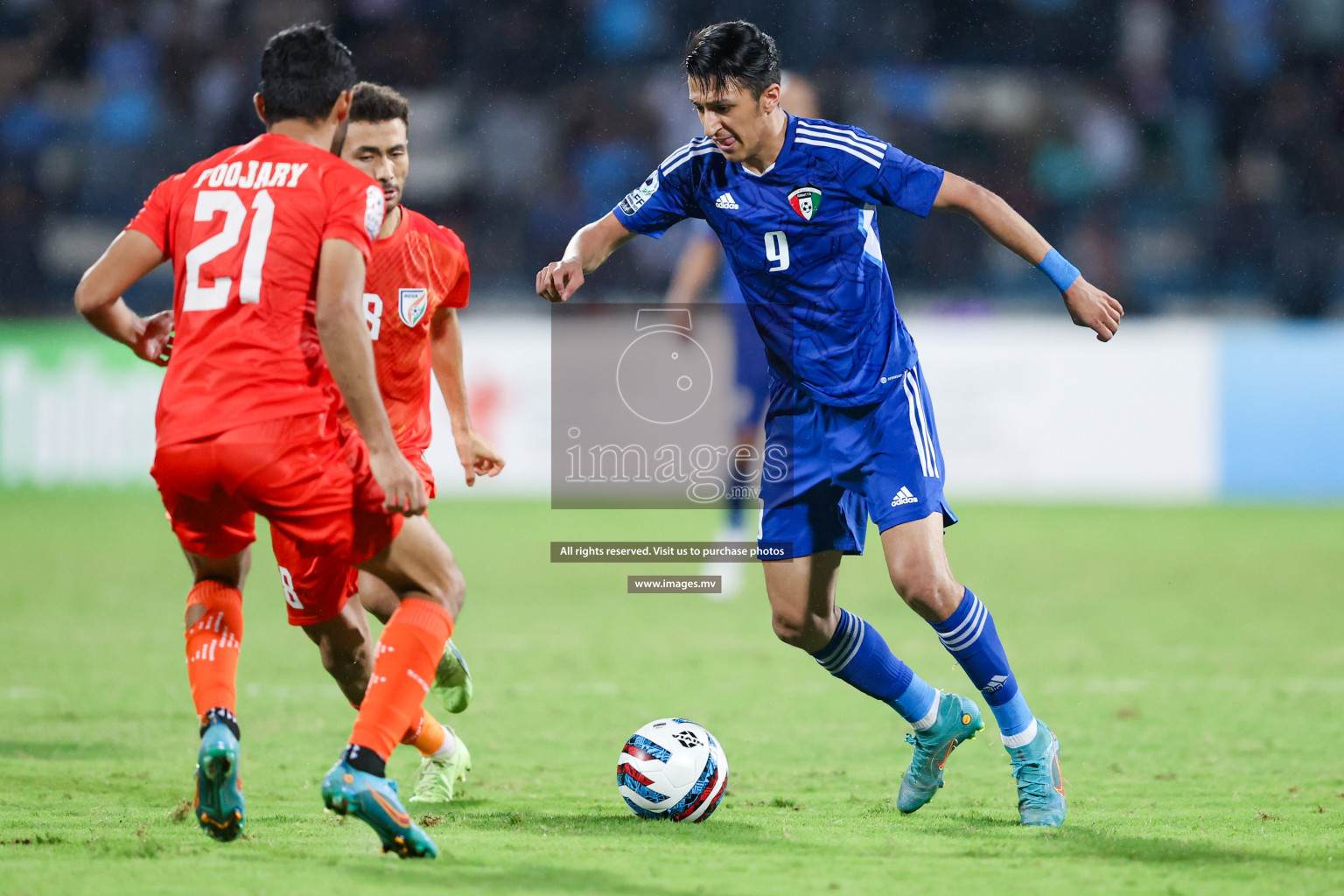 Kuwait vs India in the Final of SAFF Championship 2023 held in Sree Kanteerava Stadium, Bengaluru, India, on Tuesday, 4th July 2023. Photos: Nausham Waheed / images.mv